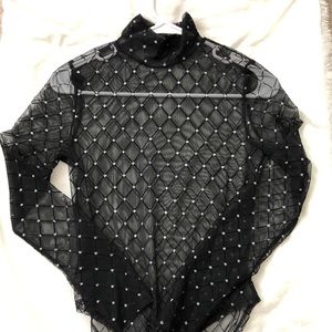 Mesh Sparkle Bodysuit
